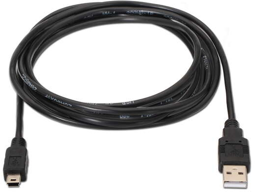 Imagen extra Aisens Cable USB 2.0 - USB-A Macho a MiniUSB Macho - 1 metro - Negro