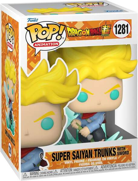 Funko Pop Animacion Dragon Ball Super Saiyan Trunks con Espada