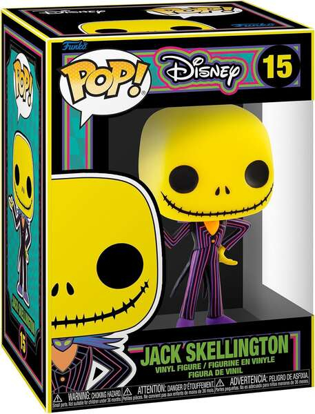 Funko Pop Disney Pesadilla antes de Navidad Jack Blacklight