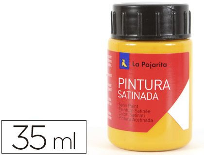 Pintura acrilica L-27 Amarillo Medio 35ml La Pajarita Latex satinada