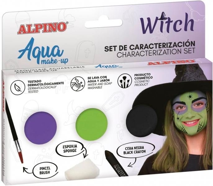 Alpino Aqua Make Up Set de Caracterizacion de Bruja