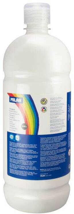 Botella tempera Milan 1000ml Blanco