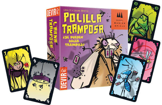 Imagen extra La Polilla Tramposa Juego de Cartas - Tematica Insectos/Humor - De 3 a 5 Jugadores - Edad desde 7 Años - Duracion 30min