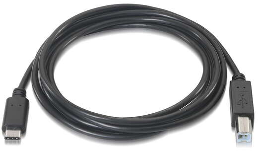 Imagen extra Aisens Cable USB 2.0 Impresora 3A - USB-C Macho a USB-B Macho - 1 metro - Negro