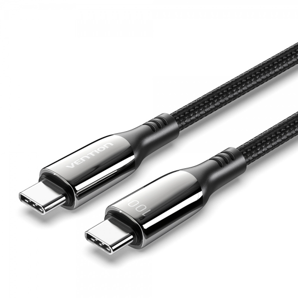 Imagen extra Vention Cable USB-C Macho a USB-C Macho - 2m - 5A - PD100W - Negro