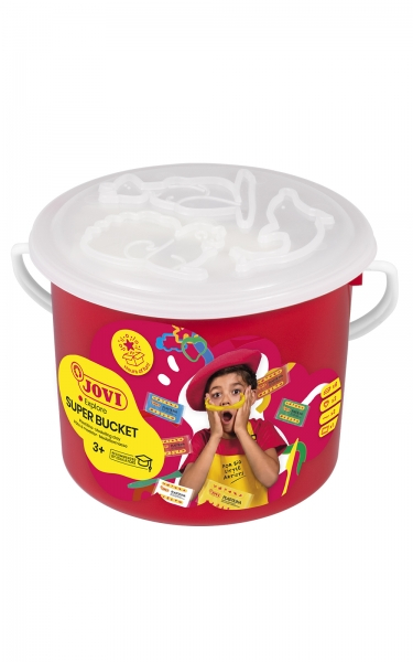 Jovi Super Bucket Pack 6 Pastillas de Plastilina 50gr + Accesorios Colores Surtidos