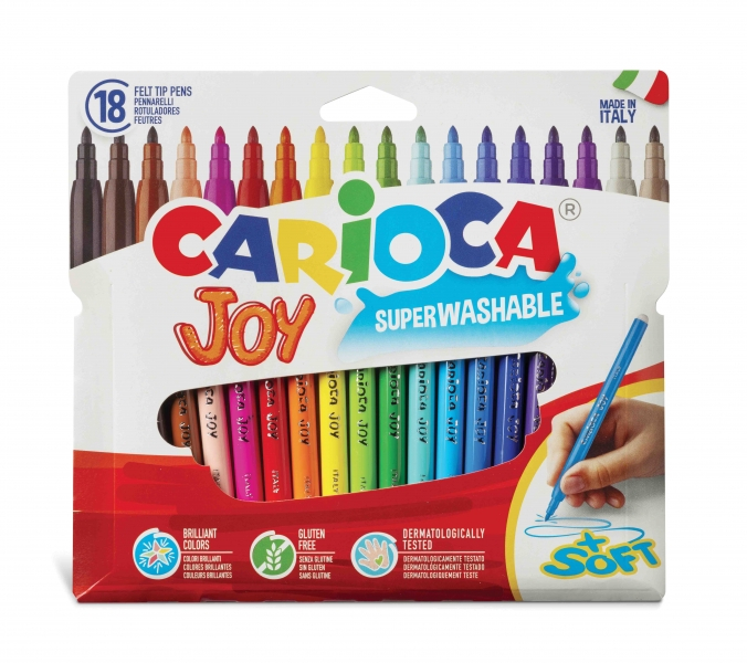 Rotulador CARIOCA JOY Caja de 18 Colores