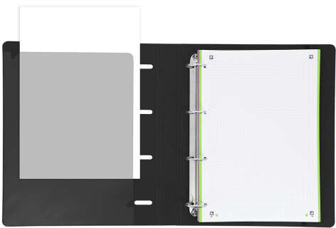 Imagen extra Oxford Europeanbinder Live & Go Carpeta de 4 Anillas A4+ con Recambio Cuadriculado 5x5mm