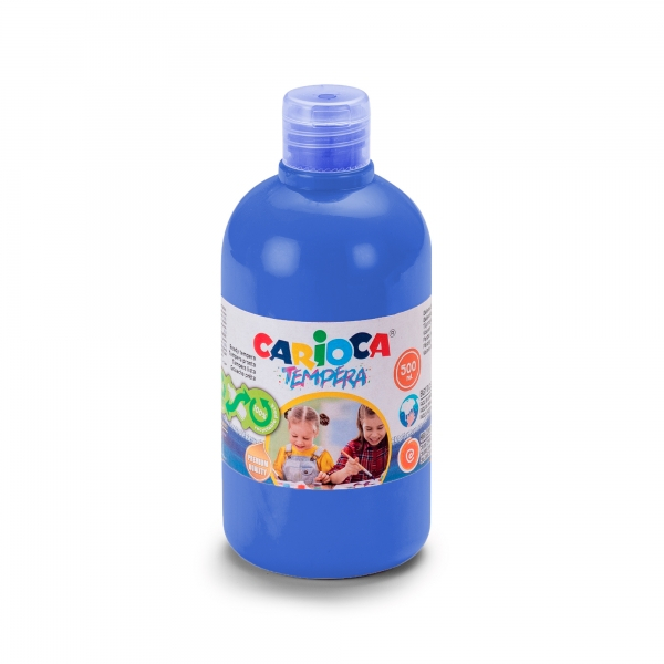 Carioca Botella de Tempera Colores Superlavables Azul