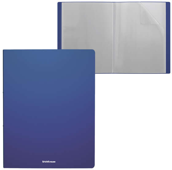 Carpeta con 10 Fundas. Formato A4. ECONOMICA. Azul