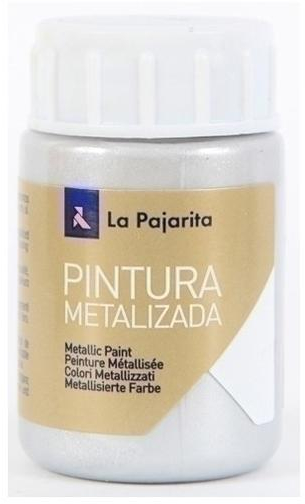 Pintura metalizada La Pajarita ME-01 Plata 35ml