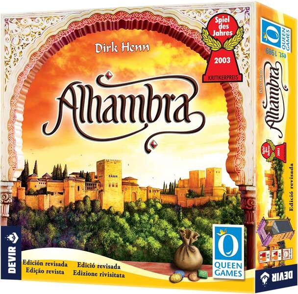 Alhambra Ed. 2020 Juego de Tablero - Tematica Historia/Mediaval - De 2 a 6 Jugadores - Edad desde 8 Años - Duracion 45-60min