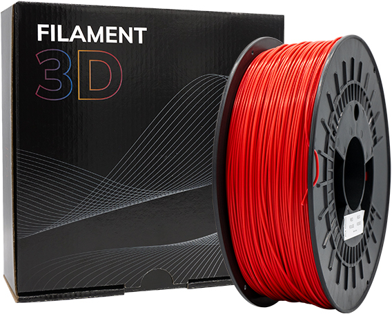 Filamento 3D PLA TOUGH Diametro 1.75mm Bobina 1kg Color Rojo