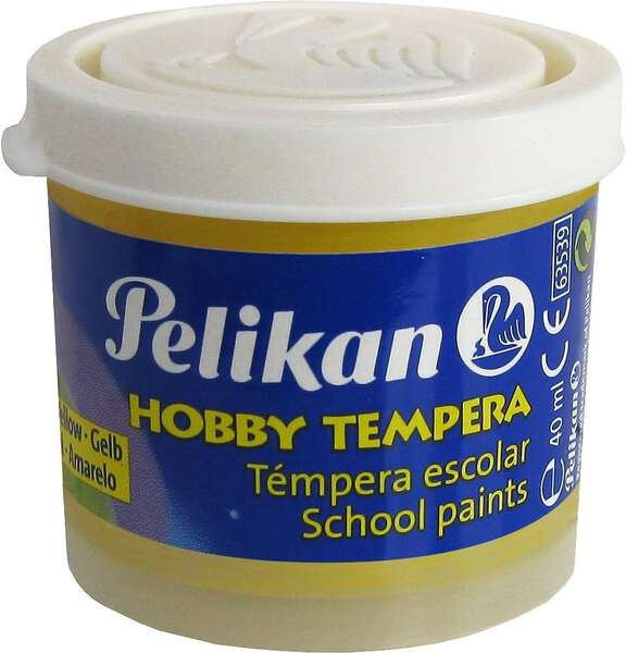 Tempera Pelikan Amarillo. Bote 40ml