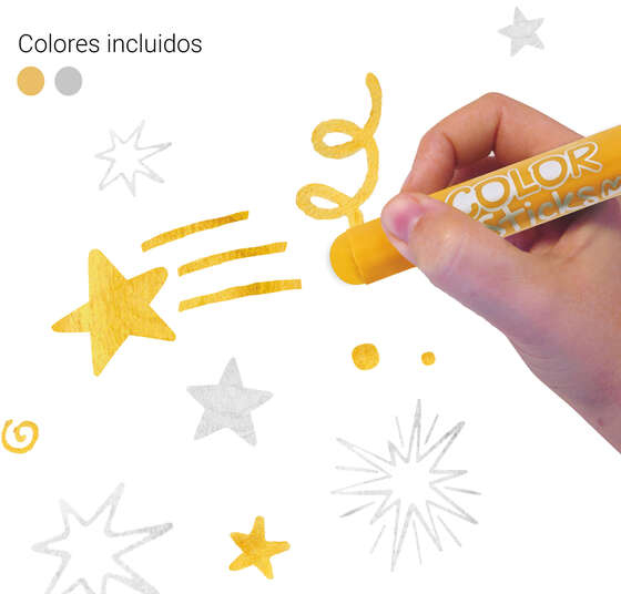 Imagen extra Apli Sticks Temperas Solidas Colores Metalizados
