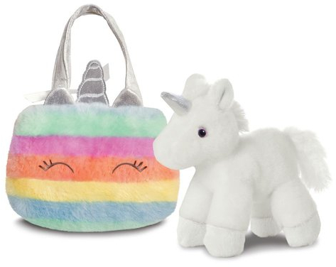 Imagen extra BOLSO ARCOIRIS CON PELUCHE UNICORNIO 21CM