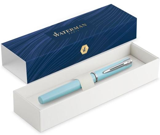 WATERMAN PLUMA ESTILOGRÁFICA ALLURE PASTEL ESTUCHE DE REGALO LACADO AZUL