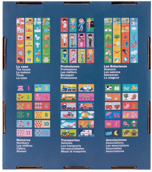 Imagen extra Apli Expositor de 6 Puzles Educativos 24 Piezas de 7x7cm