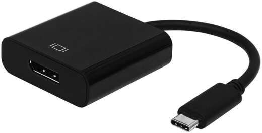 Aisens Conversor USB-C a Displayport 4K@60HZ - USB-C/M-DP/H - 15cm - Negro