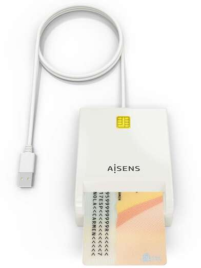Imagen extra Aisens Lector de Tarjeta Inteligente DNI - Blanco
