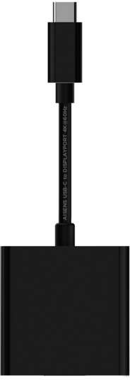 Imagen extra Aisens Conversor USB-C a Displayport 4K@60HZ - USB-C/M-DP/H - 15cm - Negro