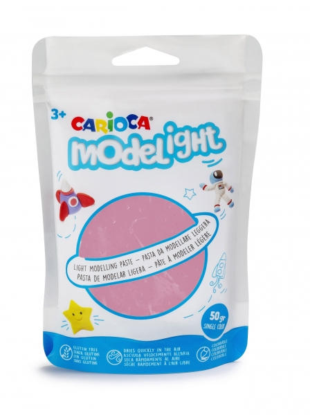 Carioca Modelight Pack de Pasta de Moldear Super Ligera Rosa