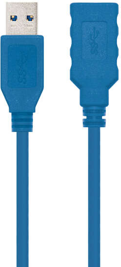 Imagen extra Nanocable Cable USB 3.0 USB-A Macho-Hembra 1m - Azul