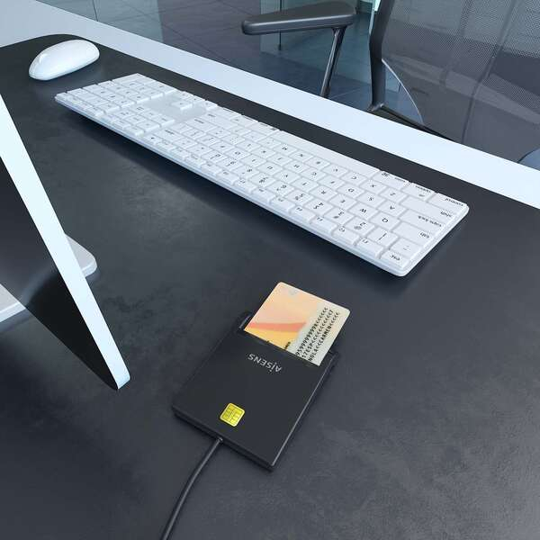 Imagen extra Aisens Lector de Tarjeta Inteligente DNI - Negro