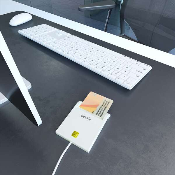 Imagen extra Aisens Lector de Tarjeta Inteligente DNI - Blanco