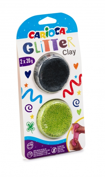 Carioca Pack de 8 Pastas de Moldear Purpurina