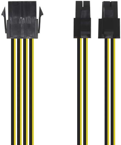 Imagen extra Cable Alimentacion - 8 Pin/H-4+4 Pin/M - 30cm - 