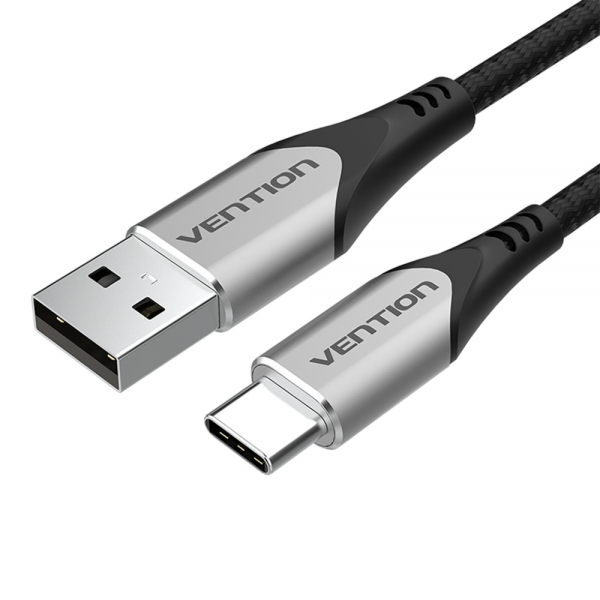 Vention Cable USB-A Macho a USB-C Macho 3A 60W 480Mbps - 1m - Gris