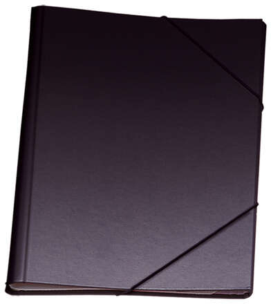 Dohe Carpeta Clasificadora 12 Departamentos Folio Carton Plastificado Cierre con Gomas Negro