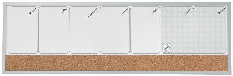 Nobo Planificador Semanal de Pizarra Magnetica Pequeña 585x190mm