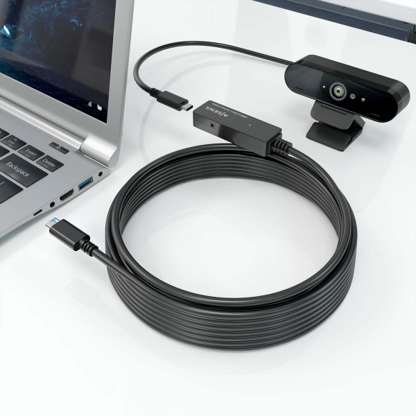 Imagen extra Aisens Cable USB 3.2 Gen1x1 Prolongador con Amplificador - USB-C Macho a USB-C Hembra - 5m - Negro