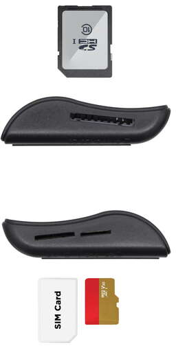 Imagen extra Aisens Lector de Tarjeta Inteligente DNI con Lector de Tarjetas SIM - SD - Micro SD - MMC - RS-MMC - MMC Micro - Negro