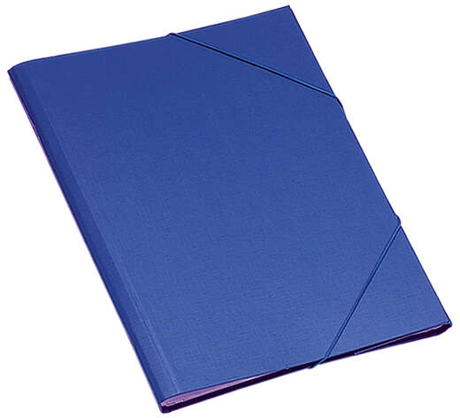 Dohe Carpeta Clasificadora 12 Departamentos Folio Carton Plastificado Cierre con Gomas Azul