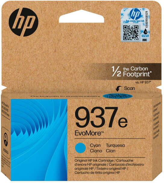 HP 937e Cian Tinta Original 4S6W6NE