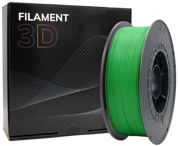 Imagen extra Filamento 3D PETG Diametro 1.75mm Bobina 1kg Color Verde