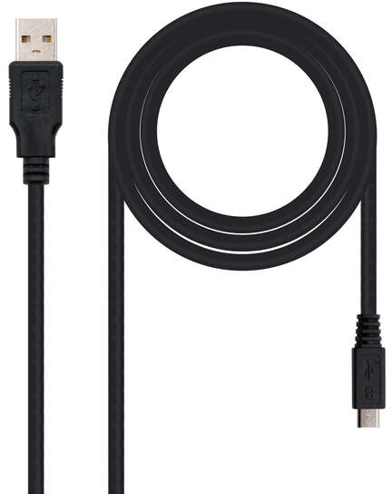 Nanocable Cable USB-A 2.0 Macho a Micro-USB Macho 0.8m