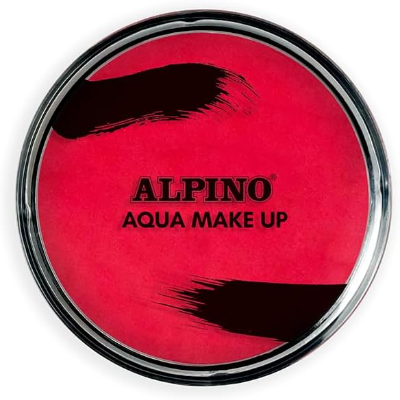 Alpino Aqua Make-up Polvera de Maquillaje Facial Acuarelable. Rojo