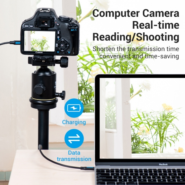 Imagen extra Vention Cable USB-C Macho a MiniUSB Macho - 1.5m - Negro