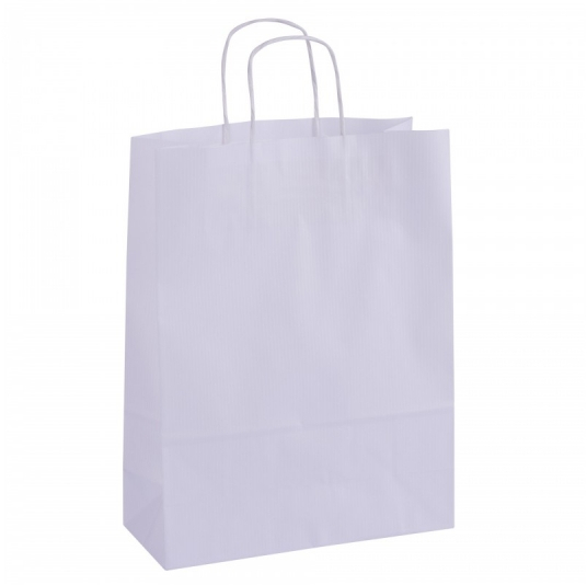 PACK 50 Bolsas Kraft 32 x 16 x 39 cm Blanco. APLI 101650