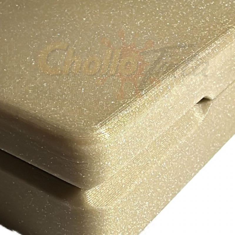 Imagen extra Filamento 3D PLA GLITTER Diametro 1.75mm Bobina 1kg Color Oro