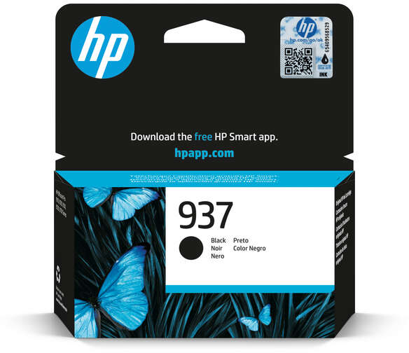 HP 937 Negro Tinta Original 4S6W5NE