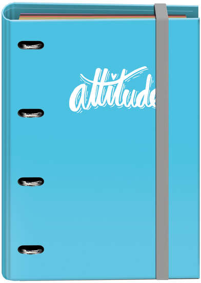 Dohe Serie Pastel Carpeta de 4 Anillas A4 incluído Recambio 100 Hojas. Azul