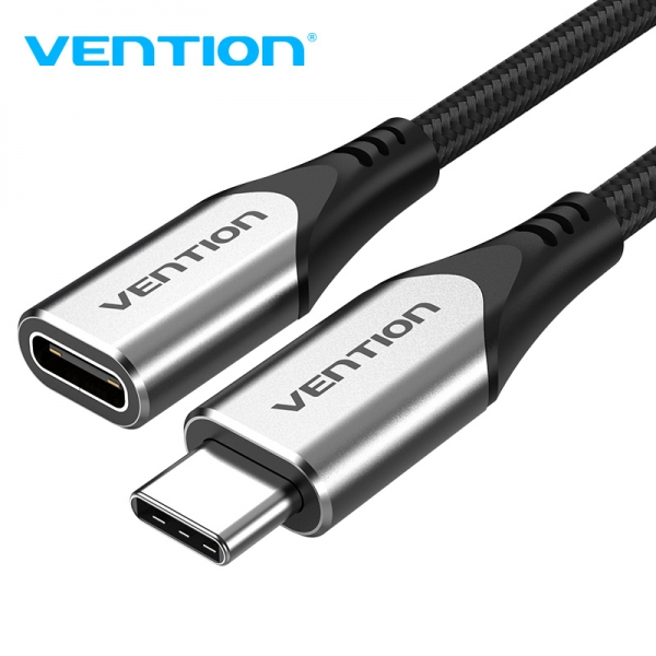 Vention Cable Alargador USB-C 3.1 Macho a USB-C Hembra - 1m - Gris