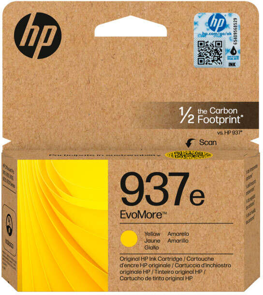HP 937e Amarillo Tinta Original 4S6W8NE