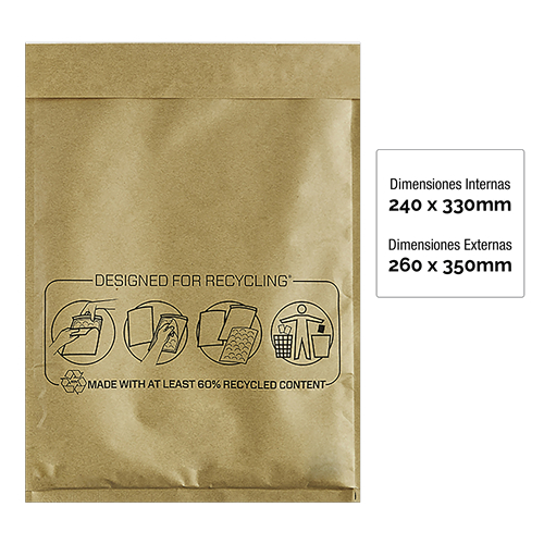Imagen extra PACK 50 Sobres de Burbujas Acolchados 240x330 mm