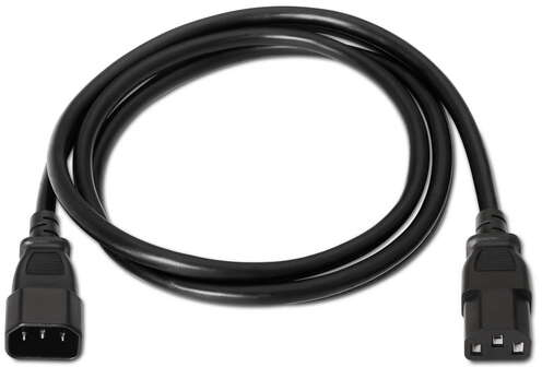Imagen extra Cable de alimentacion C13 Hembra a C14 Macho de 1,5 metros